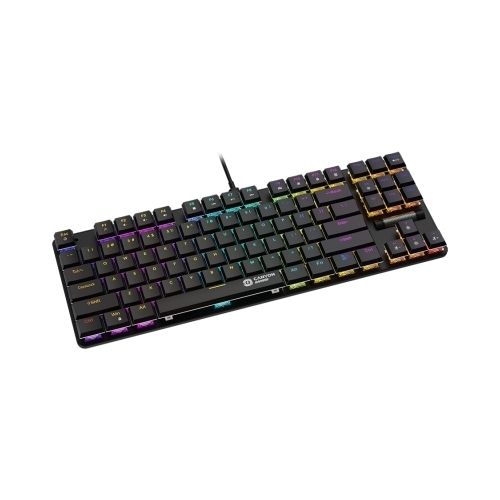 Tastatura Canyon Cometstrike TKL GK-50, Rainbow LED, USB, Black