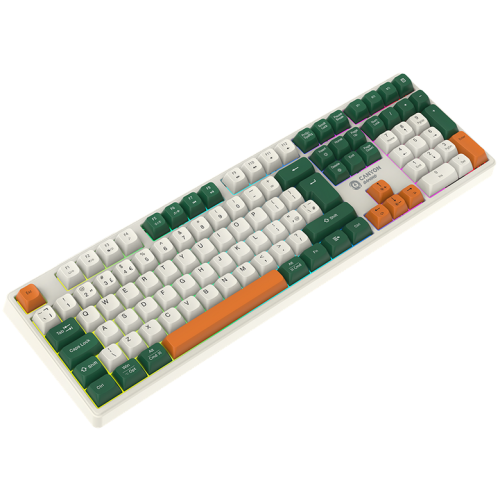 Tastatura Canyon GKW-11, RGB LED, USB/USB Wireless/Bluetooth, White