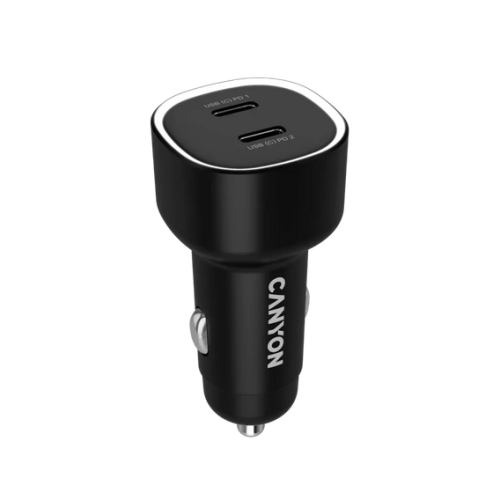 CANYON car charger OnDrive 60 PD 60W 2xUSB-C Black
