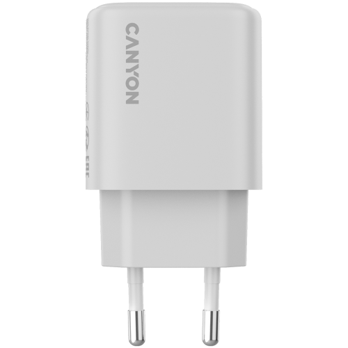 Incarcator retea Canyon OnCharge 200, 1 x USB-C, 12 V, 3 A, 20 W, White