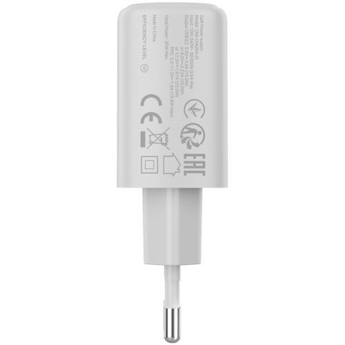 Incarcator retea Canyon OnCharge 200, 1 x USB-C, 12 V, 3 A, 20 W, White