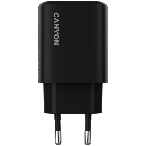 Incarcator retea Canyon OnCharge 200, 1 x USB-A, 1 x USB-C, 12 V, 3 A, 20 W, Black