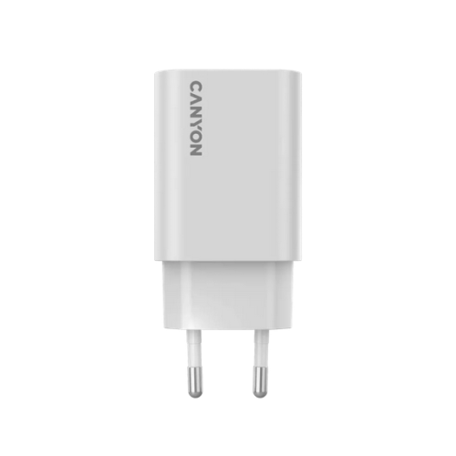 Incarcator retea Canyon CNE-CHA30CLW, 1 x USB-C, 30 W, White
