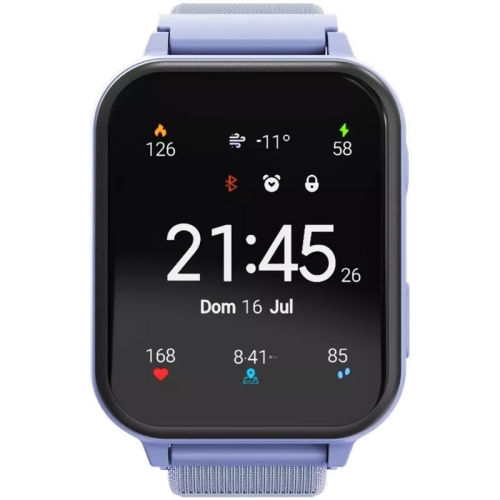 Smartwatch Canyon Alfie KW-37, 1.69 inch, Curea Nylon, Blue