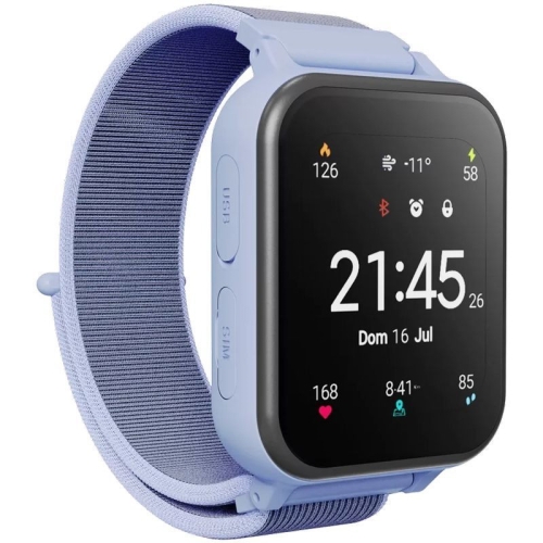 Smartwatch Canyon Alfie KW-37, 1.69 inch, Curea Nylon, Blue