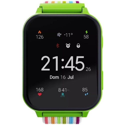 Smartwatch Canyon Alfie KW-37, 1.69 inch, Curea Nylon, Green