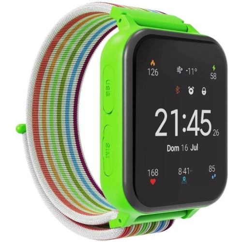 Smartwatch Canyon Alfie KW-37, 1.69 inch, Curea Nylon, Green