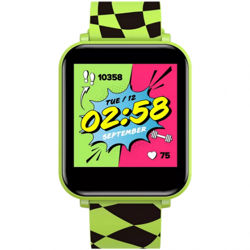 SmartWatch Canyon Joyce KW-43, 1.54inch, Curea Silicon, Green-Black