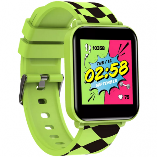 SmartWatch Canyon Joyce KW-43, 1.54inch, Curea Silicon, Green-Black