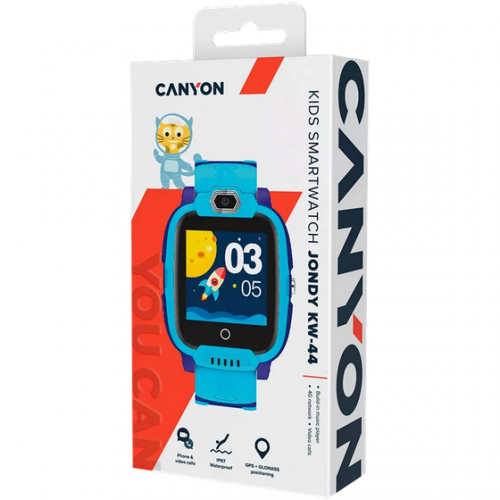 Smartwatch Jondy KW-44, 1.44inch, Curea Silicon, Blue