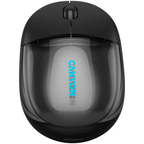 Mouse Optic Canyon OnClick 24, Bluetooth/USB Wireless, Transparent-Black