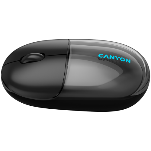 Mouse Optic Canyon OnClick 24, Bluetooth/USB Wireless, Transparent-Black