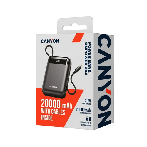 CANYON power bank OnPower 204 20000mah Black