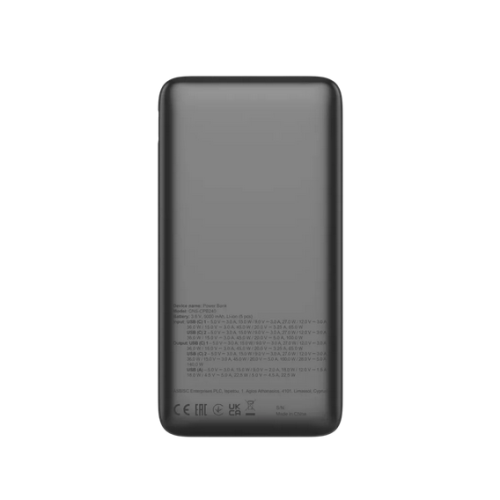 CANYON Power Bank PB-240, 25000mAh PD140W display power bank,Size160.0x82x27 mm Weight 508+-10g, Dark Grey