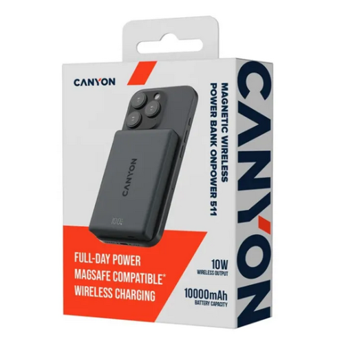 Baterie portabila Canyon OnPower 511, 10.000 mAh, 1 x USB-C, Interstellar Black