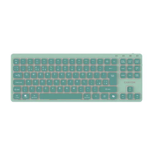 Tastatura Canyon OnType 10, USB-C, Green