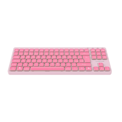 Tastatura Canyon OnType 10, USB-C, Pink