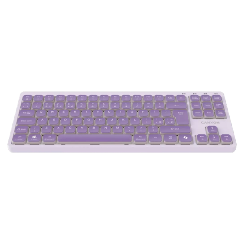 Tastatura Canyon OnType 10, USB-C, Violet