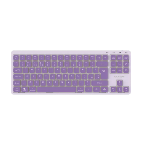 Tastatura Canyon OnType 10, USB-C, Violet