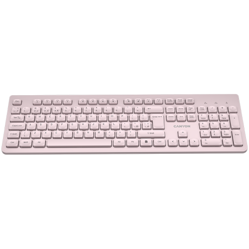 Tastatura Canyon HKB-W01, USB Wireless, Beige