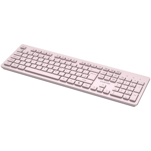 Tastatura Canyon HKB-W01, USB Wireless, Beige