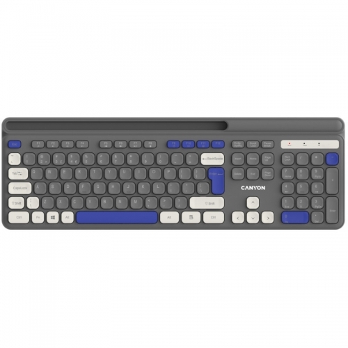 Tastatura Canyon HKB-W03, USB Wireless, Gray