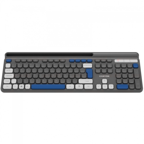 Tastatura Canyon HKB-W03, USB Wireless, Gray