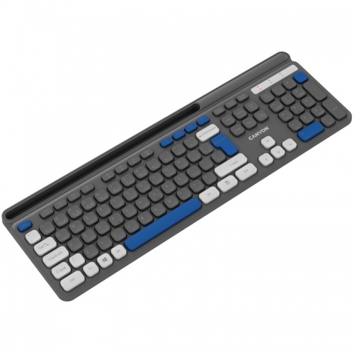 Tastatura Canyon HKB-W03, USB Wireless, Gray