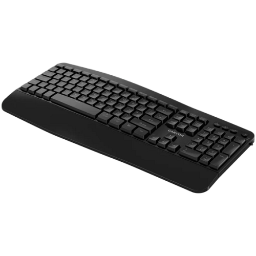 Tastatura Canyon HKB-W6, USB Wireless/Bluetooth, Black