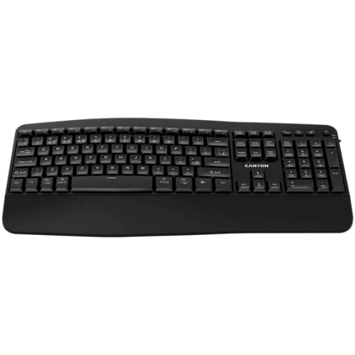 Tastatura Canyon HKB-W6, USB Wireless/Bluetooth, Black