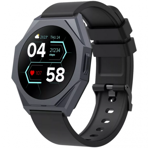 Smartwatch Canyon Otto SW-86, 1.3inch, Curea Silicon, Black