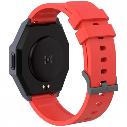 Smartwatch Canyon Otto SW-86, 1.3inch, Curea Silicon, Red-Black