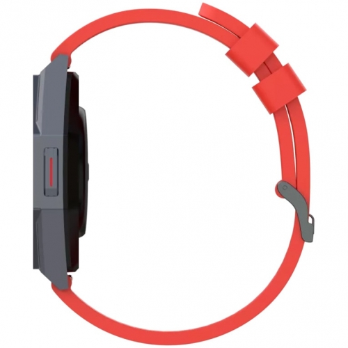 Smartwatch Canyon Otto SW-86, 1.3inch, Curea Silicon, Red-Black