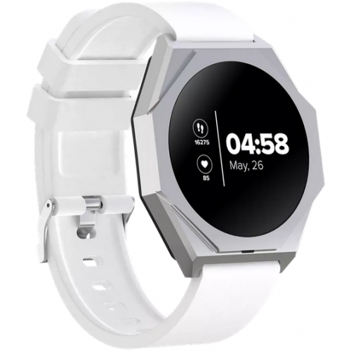 Smartwatch Canyon Otto SW-86, 1.3inch, Curea Silicon, White