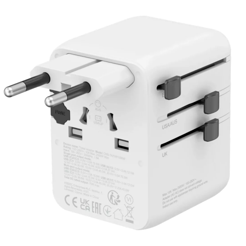Incarcator retea Canyon Universal Travel Adapter OnTour 70, 70 W, White