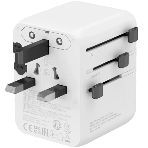 Incarcator retea Canyon Universal Travel Adapter OnTour 70, 70 W, White