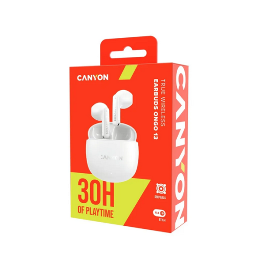 CANYON TWS headset OnGo 13 Semi-in-ear White