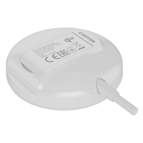 Incarcator Wireless Canyon WS-105, 9 V, 3 A, 15 W, White