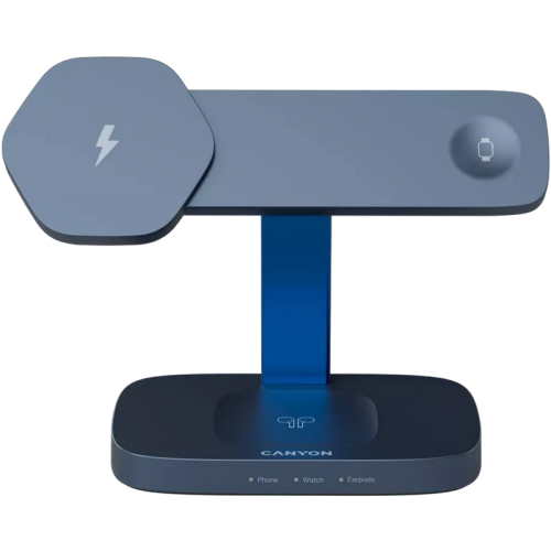 Incarcator Wireless Canyon Hexagon 310, 12 V, 2.22 A, 24 W, Dark Grey-Blue