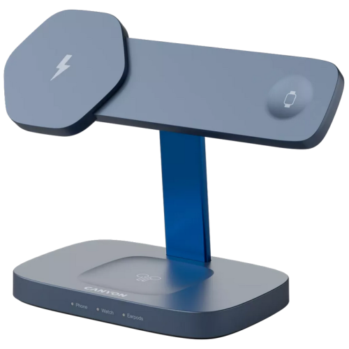 Incarcator Wireless Canyon Hexagon 310, 12 V, 2.22 A, 24 W, Dark Grey-Blue