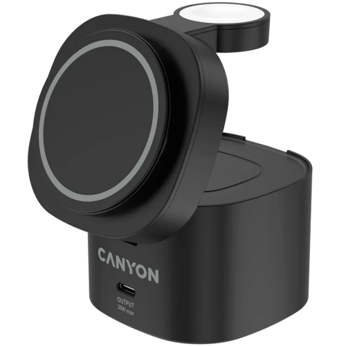 Incarcator Wireless Manhattan OnCharge 405, 1 x USB-C, 30 W, Black