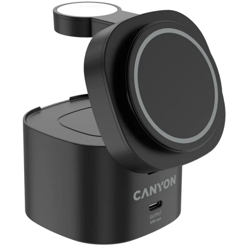 Incarcator Wireless Manhattan OnCharge 405, 1 x USB-C, 30 W, Black