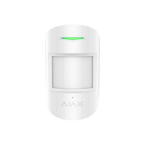 Detector wireless de miscare si geam spart PIR Ajax CombiProtect, White