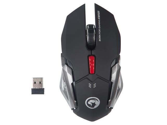 Kit Wireless Marvo - Tastatura KW509, USB, Black-Red + Mouse Optic MW509, USB, Black-Silver