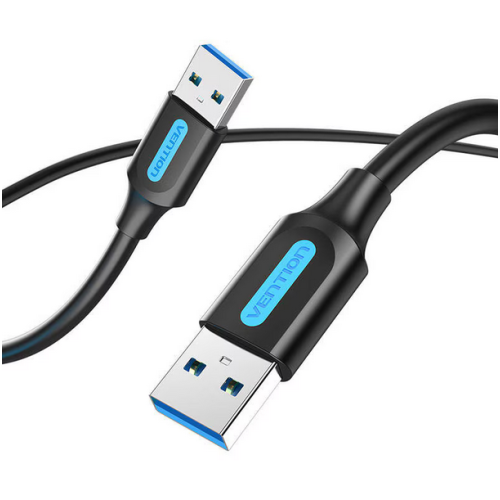 Cablu USB Vention, USB 3.0 (T) la USB 3.0 (T), 1m, 5 Gbps, PVC, negru, 