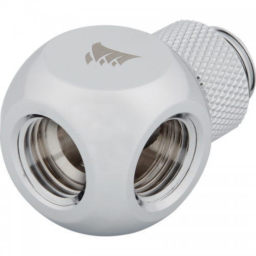 Conectro watercooling Corsair Hydro X Series XF Rotary Y-Splitter, Chrome