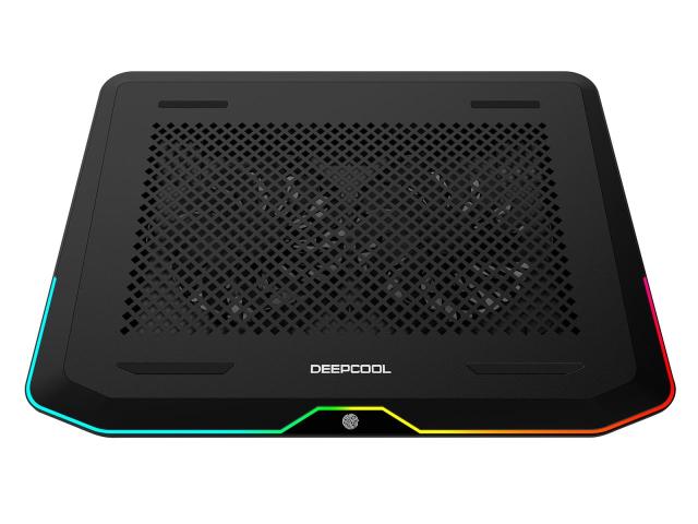 Cooler Pad Deepcool N80 RGB pentru laptop de 17.3inch, Black