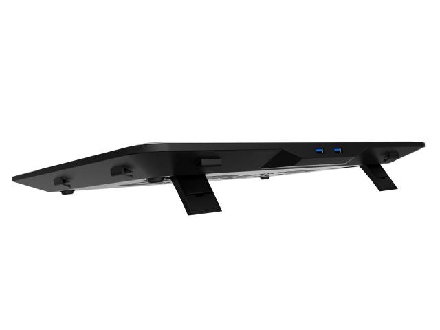 Cooler Pad Deepcool N80 RGB pentru laptop de 17.3inch, Black