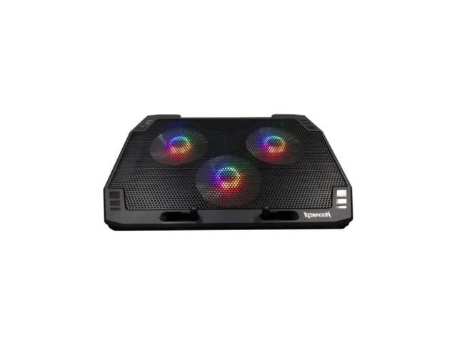 Cooler Pad Redragon Ingrid pentru laptop de 17inch, RGB, Black