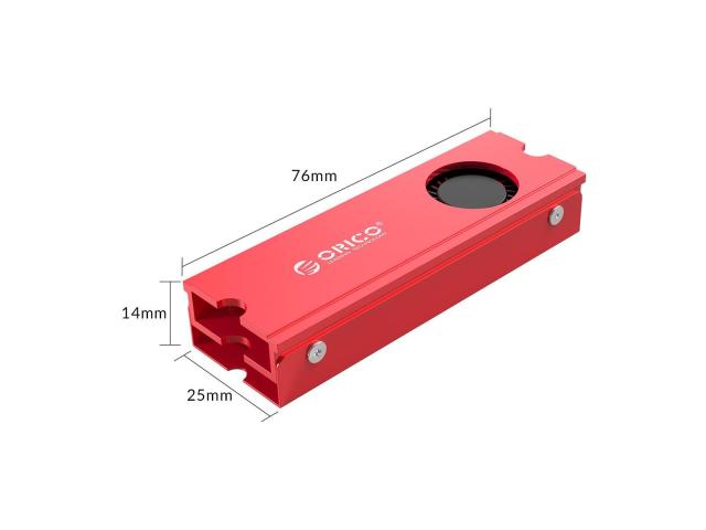 Cooler Orico M2SRC racire activa, M.2, Red